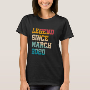 5 Jaar Oude Legende Sinds Maart 2020 Grappige 5e V T-shirt