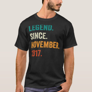 5 jaar oude legering sinds november 2017 5e geboor t-shirt