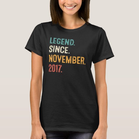 5 jaar oude legering sinds november 2017 5e geboor t-shirt (Voorkant)