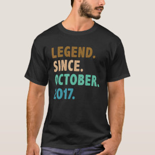 5 jaar oude legering sinds oktober 2017 5e verjaar t-shirt