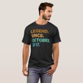 5 jaar oude legering sinds oktober 2017 5e verjaar t-shirt (Voorkant volledig)