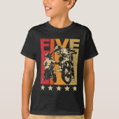 5 jaar oude motocross t-shirt (Voorkant)