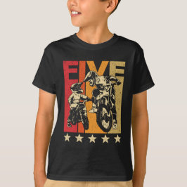 5 jaar oude motocross t-shirt