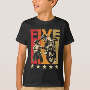 5 jaar oude motocross t-shirt