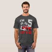 5 Jaar Oude Race 5e Verjaardag RaceRacing Boy T-shirt (Voorkant volledig)