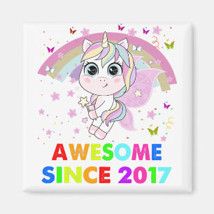 5 jaar oude Unicorn Cutie 5th Birthday Unicorn Magneet