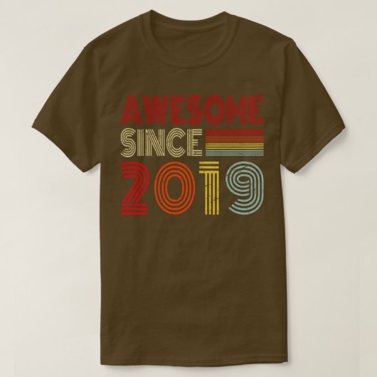 5 jaar oude verjaardagscadeau  Geweldige sinds 201 T-shirt (Design voorkant)