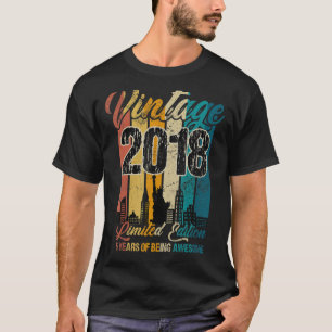 5 jaar oude Vintage 2018 5th Birthday party 1 T-shirt