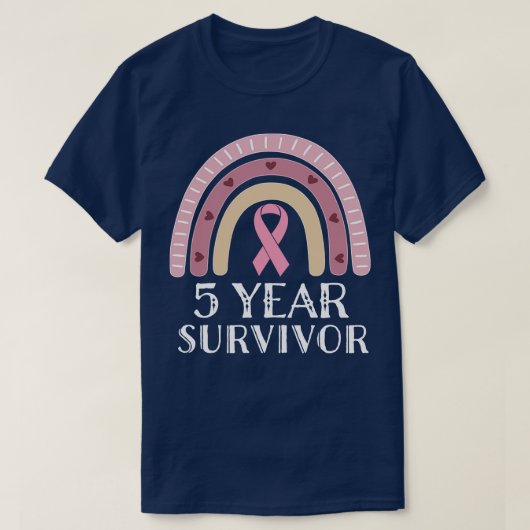 5 jaar overlevende t-shirt (Design voorkant)