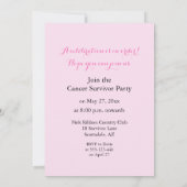 5 jaar overlevingsfeest voor kanker kaart (Achterkant)