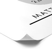 5 jaar pensioen of waardering van de werknemer cad poster (Hoek)