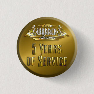 5 jaar pop ronde button 3,2 cm