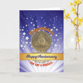 5 jaar Recovery Coin Jubileum Je bent een wonder Kaart (Gele Bloem)