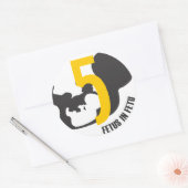 5 jaar ronde sticker (Envelop)