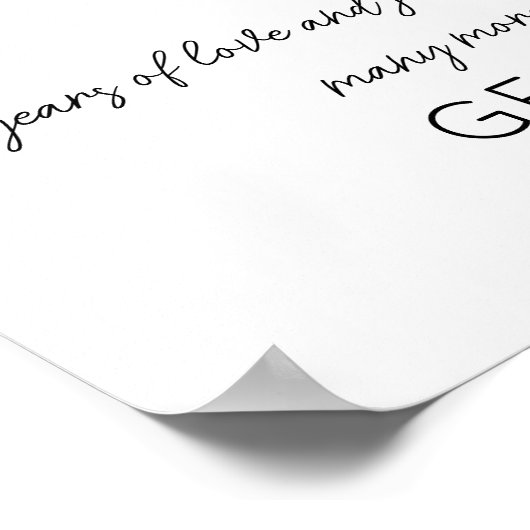 5 jaar samen Fotocollage bruiloft Jubileum Poster (Hoek)