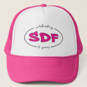 5 jaar SDF Jubileum Trucker Hat! Trucker Pet (Voorkant)
