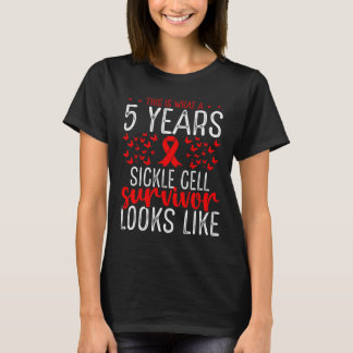 5 jaar sikkelceloverleving lint sikkelcel AW T-shirt