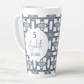 5 jaar Sobirety Birthday Jubileum Latte Mok