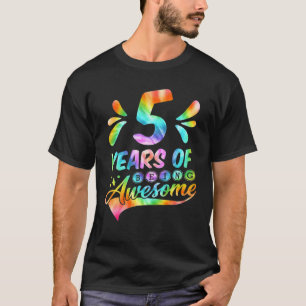 5 jaar Stropdas-Dye Funny Geweldige 5 jaar na gebo T-shirt
