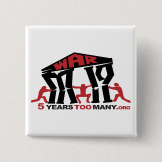 5 jaar te veel Button (vierkant)