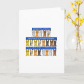 5 jaar werk Jubileum Gefeliciteerd Cats Kaart (Gele Bloem)