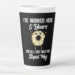 5 Jaar Werkjubileum Medewerkers Waardering Coffe Latte Mok