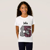 5 jaar Zebrastripes 5 jaar 40F T-shirt (Voorkant volledig)