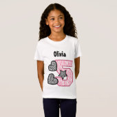 5 jaar Zebrastripes 5 jaar V02B T-shirt (Voorkant volledig)