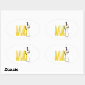 5 januari ovale sticker (Vel)