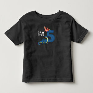 5-jarig jongetje Dinosaur Dinos 5 jaar oud Kinder Shirts