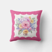 5-jarig jubileum: Gerbera bloeit roze Kussen (Achterkant)
