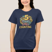 5-jarig jubileum Tri-Blend shirt (Voorkant)
