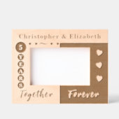 5-jarig jubileum voor altijd gegraveerde lijstjes (Voorkant)