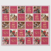 5 je Foto Merry Kerstmis. Cadeaupapier (Vlak)