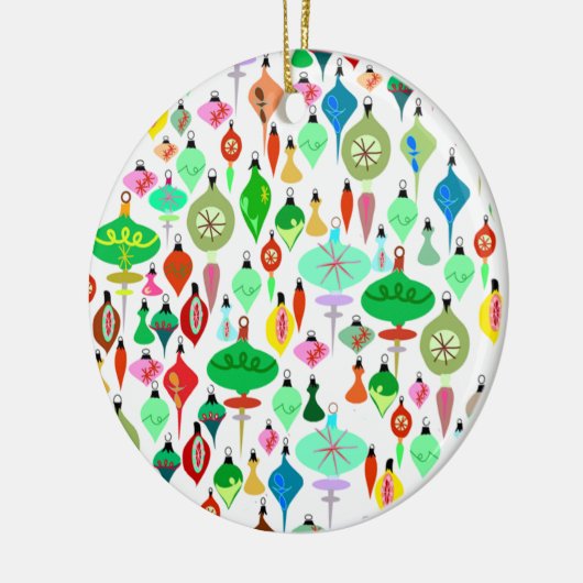 5 kerstabel keramisch ornament (Links)