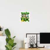 5 Kitty Kitten Liefhebber Cadeau - Drie Katten Pat Poster (Thuiskantoor)