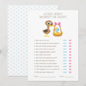 5 Kleine Eendjes | Raad eens wie mama of papa is? Kaart (Voorkant / Achterkant)