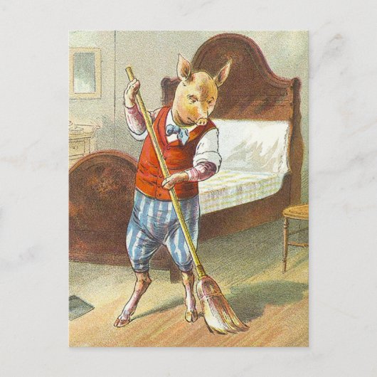 5 Kleine varkens: De startpagina Briefkaart (Voorkant)