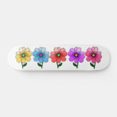 5 kleuren bloemen ontwerp persoonlijk skateboard (Horizontaal)