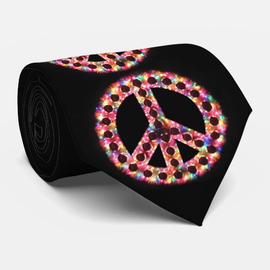5-kleuren stropdas voor vrede (Opgerold)