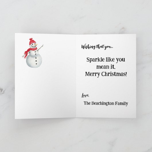 **5 Kleurrijke AP97 Whimsical Christmas BOY Gift Bedankkaart (Binnen)