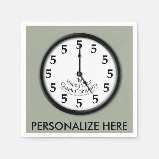 5-Klokklok Servet (Voorkant)