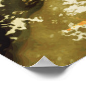 5 kois in a pond - Giant Koi Poster (Hoek)