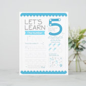 5 Learn To Draw Number 5 Teacher Home Schooling  (Staand voorkant)