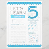 5 Learn To Draw Number 5 Teacher Home Schooling  (Voorkant)