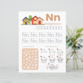 5 Learn To Spell Letter N Teacher Home Schooling (Staand voorkant)