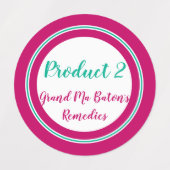 5 Lijnkleding KLEIN 0,75 inch Labels (Design 2)