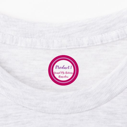 5 Lijnkleding KLEIN 0,75 inch Labels (Aangebracht)