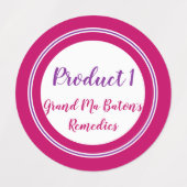 5 Lijnkleding KLEIN 0,75 inch Labels (Design 1)