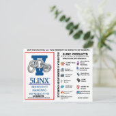 5 linx logo van mojisola een gbadamosi okubule age briefkaart (Staand voorkant)